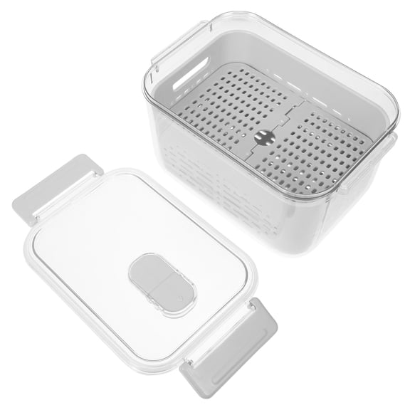 HEANUJJ Produce Saver Container with Detachable Basket for Fresh Fruit and Vegetable Storage