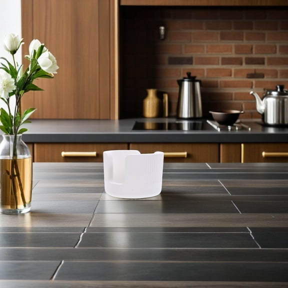 HEANUJJ Modern White Diatomite Sponge Rack - Versatile Dish and Utensil Drying Stone