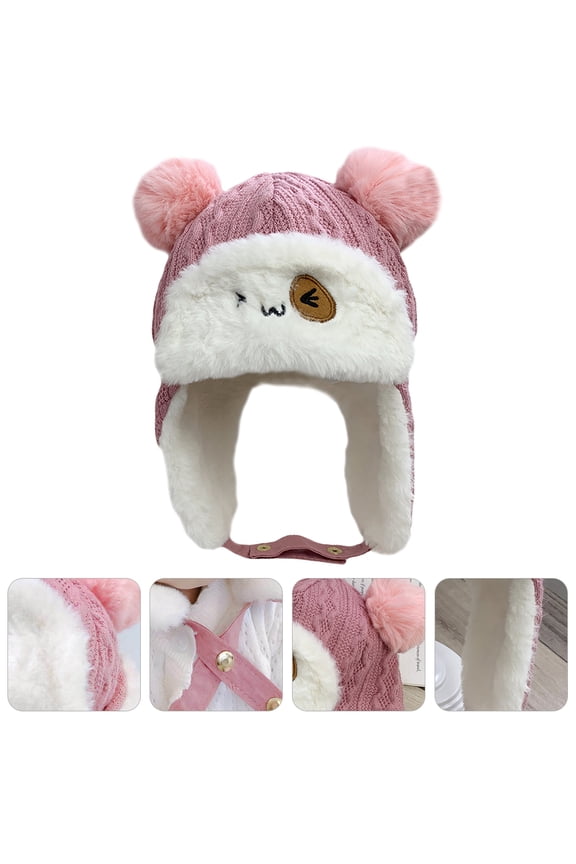 Newborn Beanie Cotton Warm Pink Hat 1Pcs Daily Use