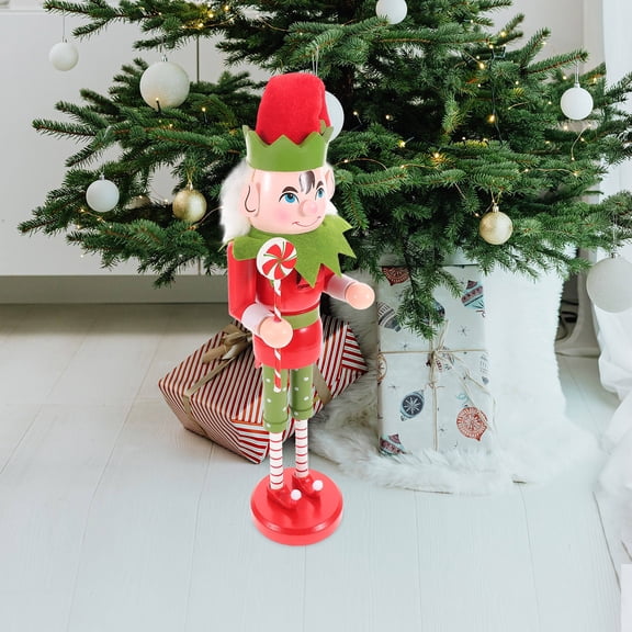 HEANUJJ Wooden Nutcracker Figurine Holiday Ornament Christmas Tree Decoration, Festive Home Decor, 1 Piece