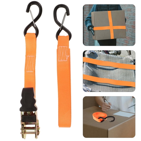 HEANUJJ Luggage Strap with Ratchet Buckle, Cargo Tie Down for Secure Packing and Transport