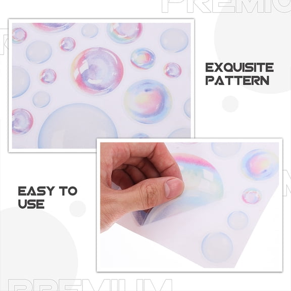 HEANUJJ Assorted Color Bubble Stickers Removable Wall Decals for Home and Bathroom Decor