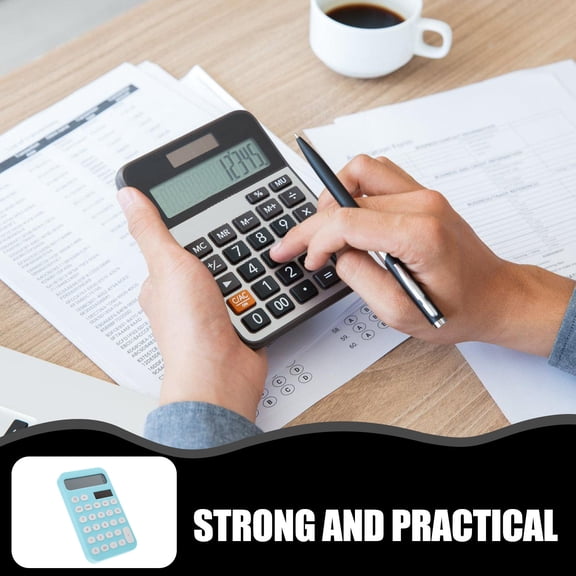 HEANUJJ Office Calculator Blue Electronic Components Division and Addition 1Pack