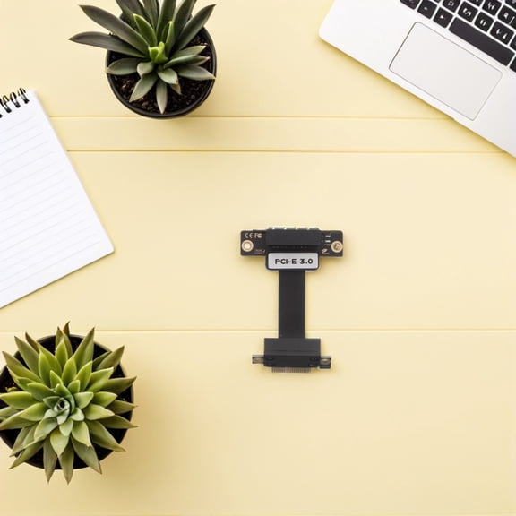 HEANUJJ Black Pci Express Riser Card Cable with Stable Data Transmission for Compact Pcs