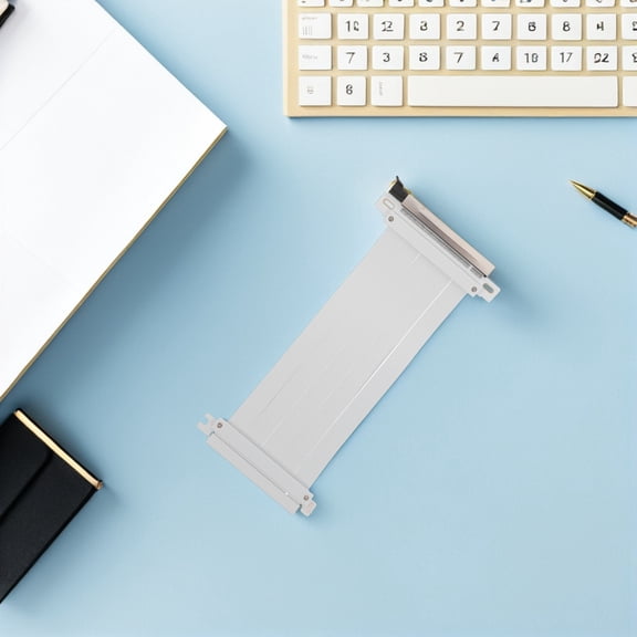 HEANUJJ Flexible Pcie Riser Cable White High Speed Transmission for Multi Card Mining Setups