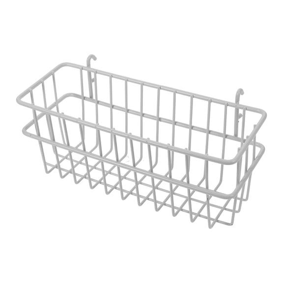HEANUJJ White Wire Basket for Pegboard Wall Storage, Kitchen Organizer for Pantry, Garage, and Versatile Home Use