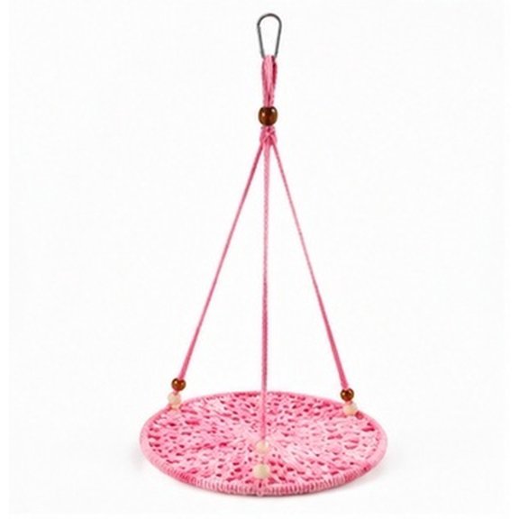 HEANUJJ Pet Reptile Hammock Bed in Pink for Hanging and Expanding Living Space
