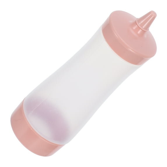 HEANUJJ 2Pcs Sauce Dispenser Bottle Plastic Pink for Cooking Enthusiasts