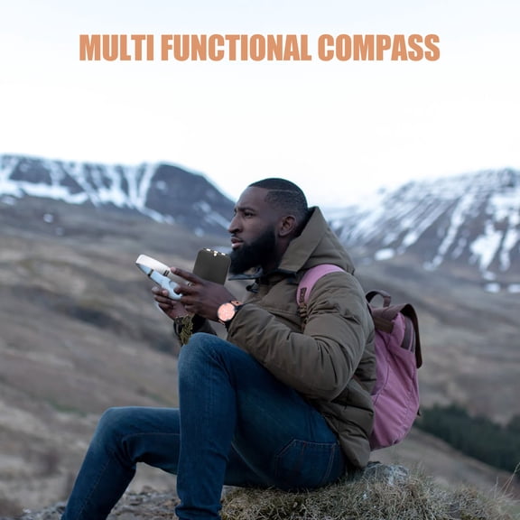 HEANUJJ Orienteering Compass for Hiking Abs Multi Outdoor Tool Camping 1Pack
