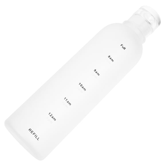HEANUJJ Water Bottle White Plastic Sturdy Design for Travel and Sports Activities
