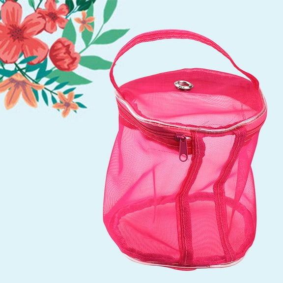 HEANUJJ Portable Yarn Bag Rosy Yarn Storage 1Set for Travel Companion