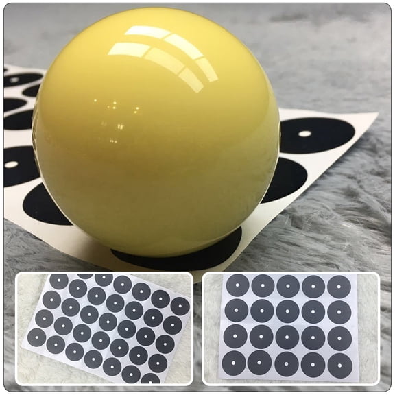 HEANUJJ Professional Black Self Adhesive Pool Table Marker for Billiard Spot Replacement