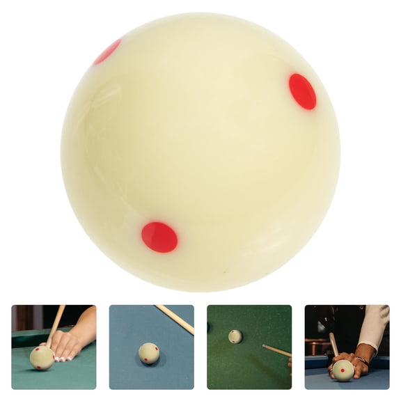 HEANUJJ Professional Red Billiard Cue Ball with Six Dots for Training and Accurate Striking