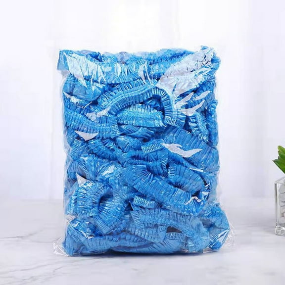 HEANUJJ Universal PE Shoe Covers for Hospitals and Labs, Disposable Non- Protective Footwear, 200pcs