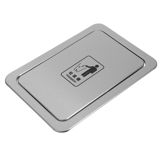 HEANUJJ Rectangular Countertop Garbage Chute Hole Flange with Stainless Steel for Household 1Pcs