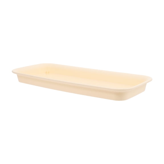 HEANUJJ Rectangular Resin Plant Tray in Light Brown for Indoor Planter Water Drainage