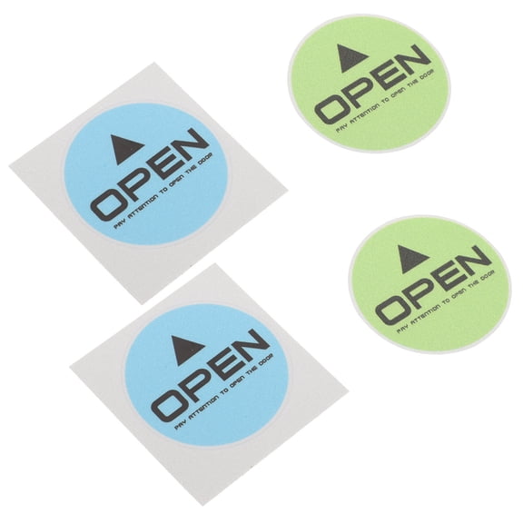 HEANUJJ Reflective Open Warning Stickers for Car Door Green re Shape 4Pcs