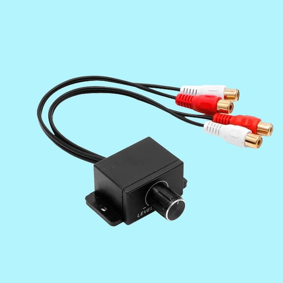 HEANUJJ Remote Volume Control for Car Audio Amplifier Bass with Metal Housing Black