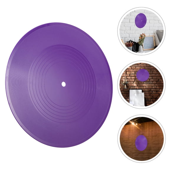 HEANUJJ Retro Aesthetic Purple Plastic Poster for Music Enthusiasts 1Pack Vinyl Records Wall Decor