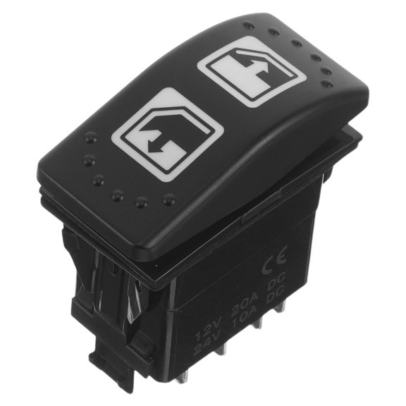 HEANUJJ Uv Resistant Black Rocker Switch Part for Automotive High Low Beam Lights