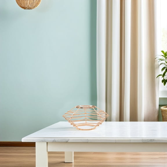 HEANUJJ Golden Hollow Out Metal Lampshade Frame with Vintage Design for Pendant Lights