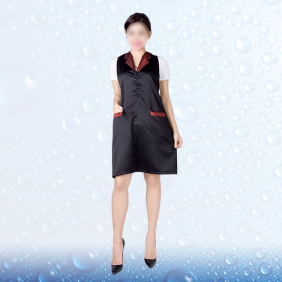 HEANUJJ Protective Barber Apron Red Fabric Quick Dry Hairdressing Uniform