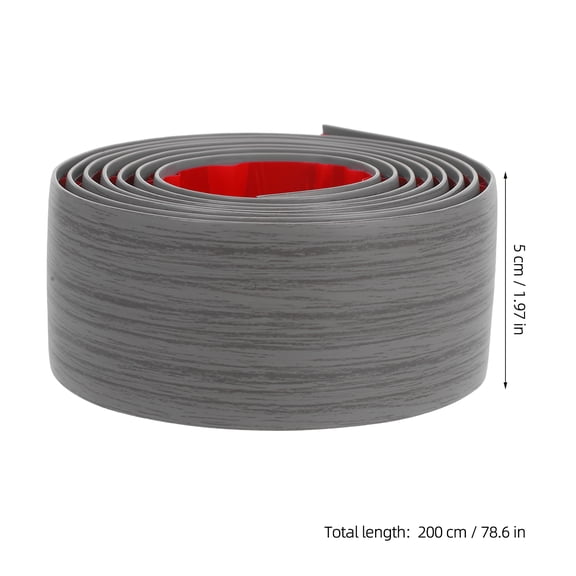 HEANUJJ Self Adhesive Door Strip Grey PVC Soft Rubber for Flooring Transition 1Pack