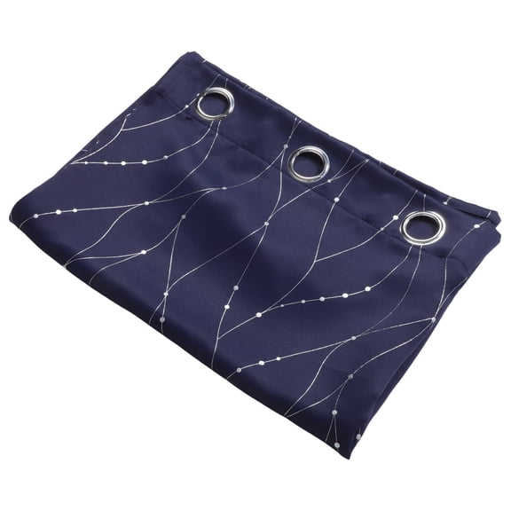 HEANUJJ Dark Blue Polyester Blackout Curtain for Home Easy Installation