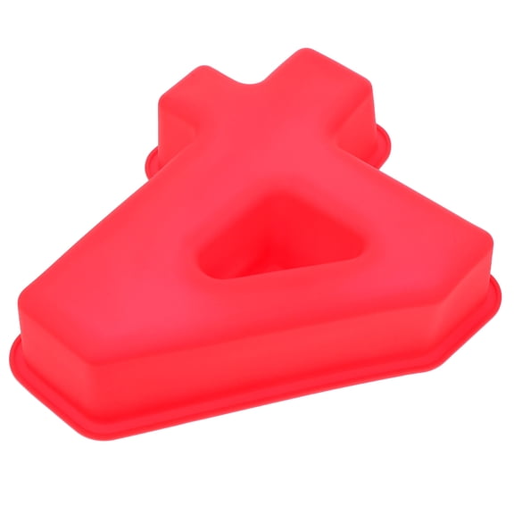 HEANUJJ Silicone Bakeware Red Silicone Letter Molds For Beginners 1Pack
