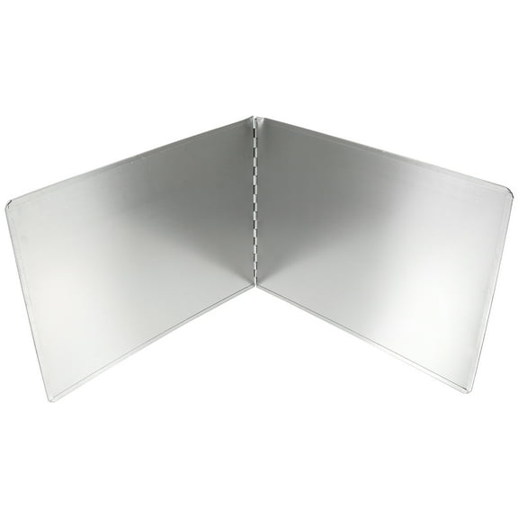 HEANUJJ Silver Fry Wall Splatter Guard for Kitchen Heat Resistant Foldable Grease Screen