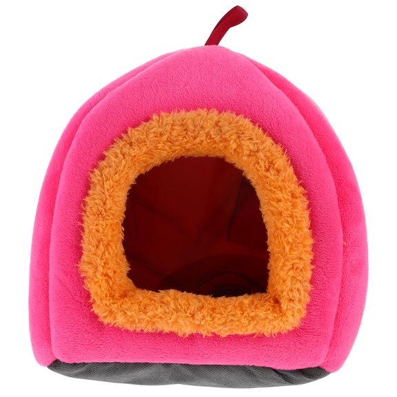 HEANUJJ Rosy Small Animal Hamster Hideout Sugar Glider Nest with Warm Comfortable Space