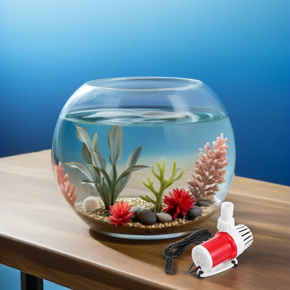 HEANUJJ Aquarium Water Pump Ultraquiet High Lift Multi-Color for Tank Cleaning