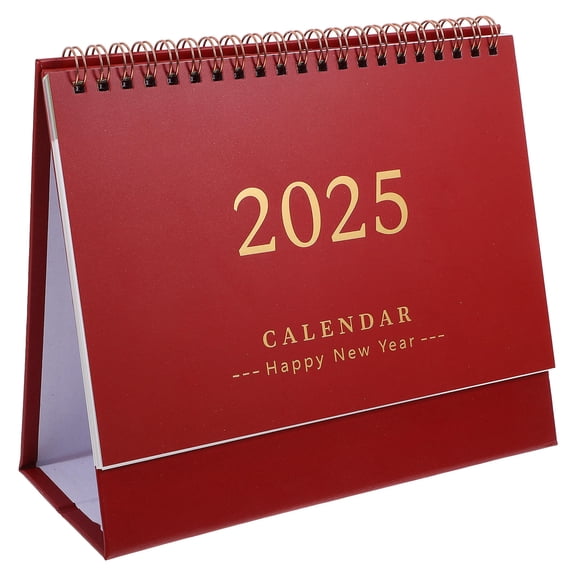 HEANUJJ Small Standing Desk Calendar 15 Titanium 1Pack Women Table Calendar Decoration