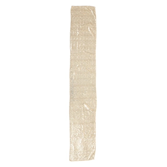 HEANUJJ Sparkly Table Runner Golden Polyester Home Decor 1Pack for Buffet Table