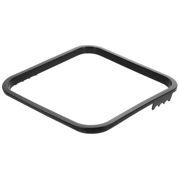 HEANUJJ Square Trash Can Accessories Plastic Trash Can Ring Black 1Set For Kitchen