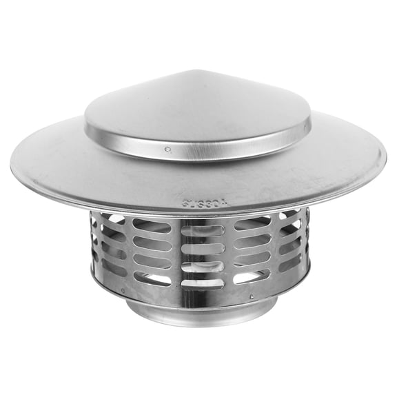 HEANUJJ Stainless Steel Chimney Cover Rainproof Protector for Home Use Silver Easy Installation 5 Inches
