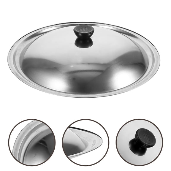 HEANUJJ Replacement Lids for Pots Simple Design Metal Pot Cover Prevent Overflow 1Pcs