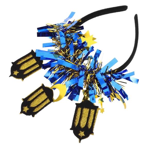 HEANUJJ Ramadan Moon and Stars Headband Blue Plastic Party Decoration