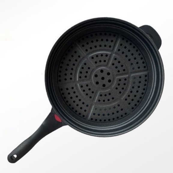 HEANUJJ Steaming Stand for Home Use Black Steamer Rack Kitchen Supplies Easy to Clean Practical Design