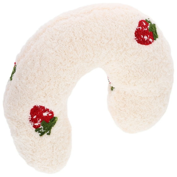 HEANUJJ U-Shaped Neck Support Cat Pillow in White, Soft Comfortable Material for Better Sleep and Relaxation