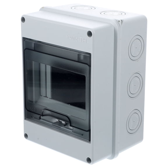 HEANUJJ Sturdy Grey Plastic Circuit Breaker Box for Electrical Distribution with Window Feature