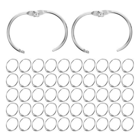 HEANUJJ Sturdy Openable Binder Rings for Notebooks and Photo Albums 100Pcs