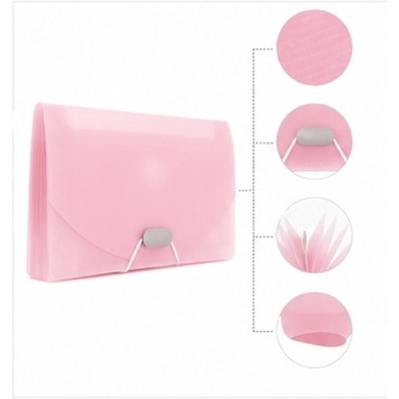 HEANUJJ PP Plastic Expanding File Folder, Accordion Document Organizer for Office, School, Home Paper Storage Solution