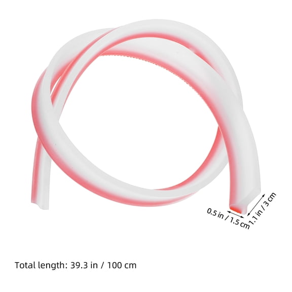 HEANUJJ Clear Silicone Shower Water Barrier Strip, 2.5 Inch Splash Guard Seal for Bathroom Floor, Easy to Install Protector