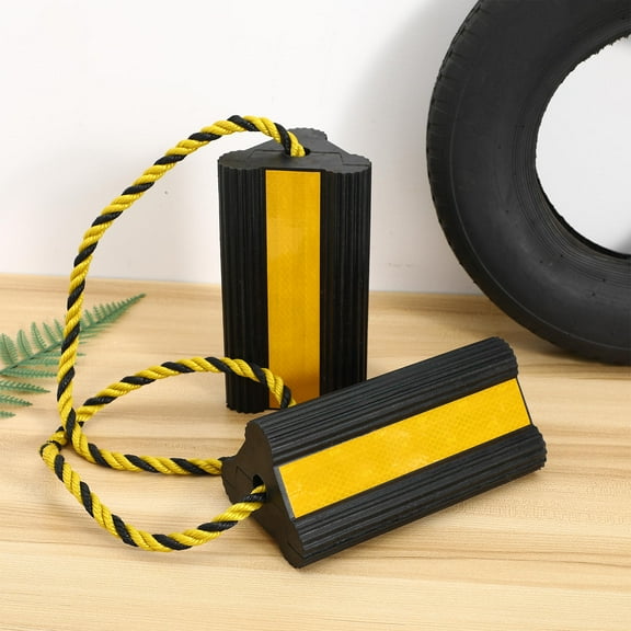 HEANUJJ Camper Wheel Chock Stabilizer with Sturdy Rubber for Trailer and Rv Use