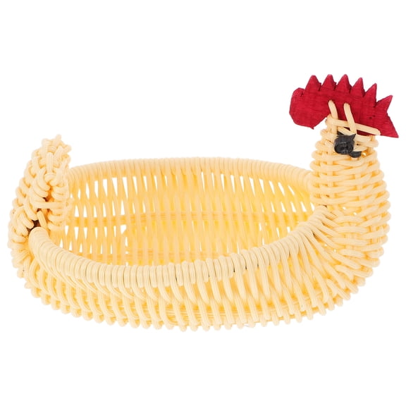 HEANUJJ Turkey Candy Dish Storage Basket Beige Plastic Decorative Easter Celebrations 1Pcs