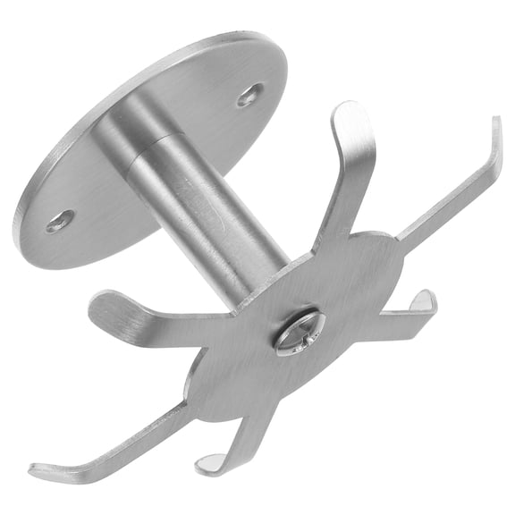 HEANUJJ Under Cabinet Stainless Steel Hooks Rotating Design Plated Silver Kitchenware Hangers