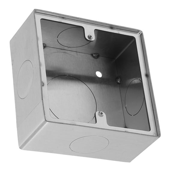 HEANUJJ Fireproof Stainless Steel Electrical Box for Wall Mounted Socket and Switch Panel