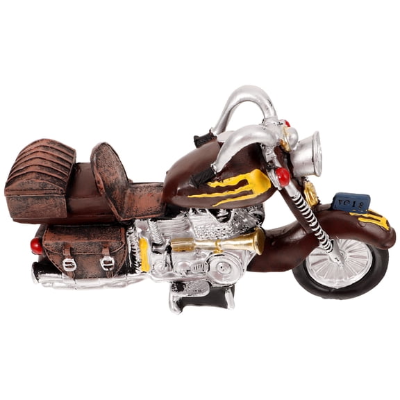 HEANUJJ Retro Resin Motorcycle Model Decorative Desktop Sculpture for Home and Office