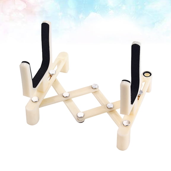 HEANUJJ Violin Shaped Stand Rack for Music Practice Adjustable White 1Pack